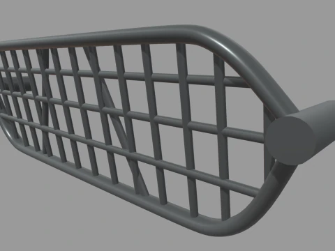 Front Bumper Bull Bar 01 3D Model