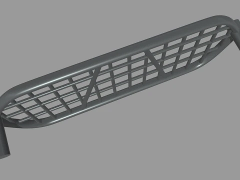 Front Bumper Bull Bar 01 3D Model