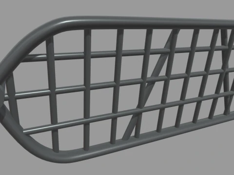 Front Bumper Bull Bar 01 3D Model