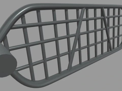 Front Bumper Bull Bar 01 3D Model