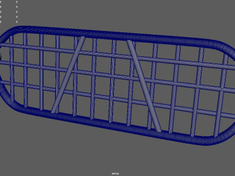 Front Bumper Bull Bar 01 3D Model