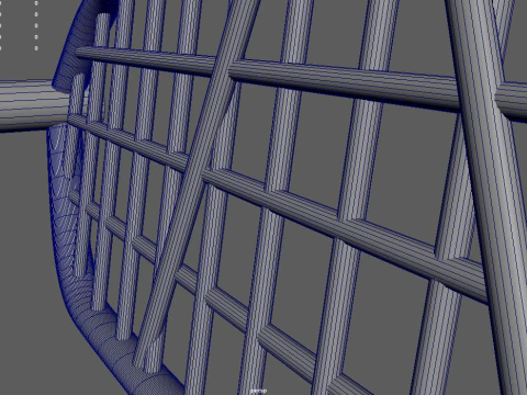 Front Bumper Bull Bar 01 3D Model