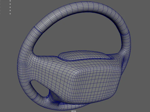 Steering Wheel Car 07 3D Model
