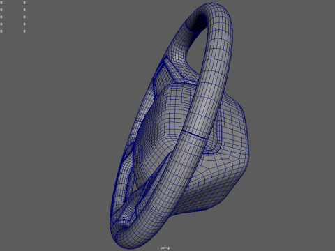 스티어링 휠 자동차 07 3D 모델