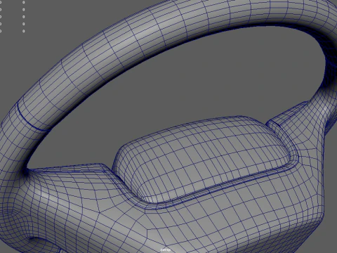 Steering Wheel Car 07 3D Model