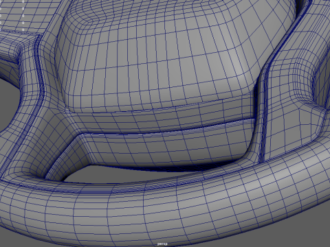 스티어링 휠 자동차 07 3D 모델