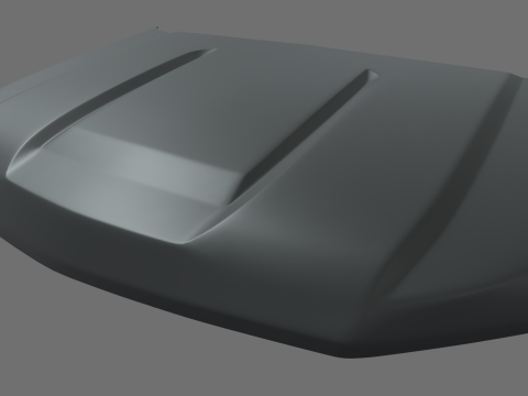 कार बोनट शेवरले सिल्वरडो 2020 3D मॉडल