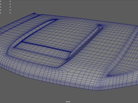 कार बोनट शेवरले सिल्वरडो 2020 3D मॉडल