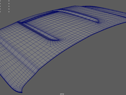 कार बोनट शेवरले सिल्वरडो 2020 3D मॉडल