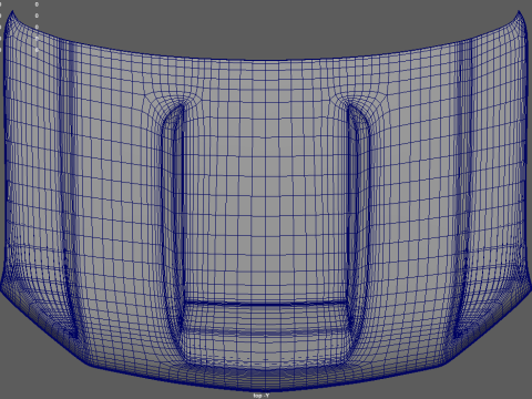 कार बोनट शेवरले सिल्वरडो 2020 3D मॉडल