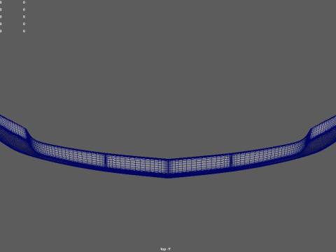 Bumper Depan Chevrolet Silverado 2020 Model 3D