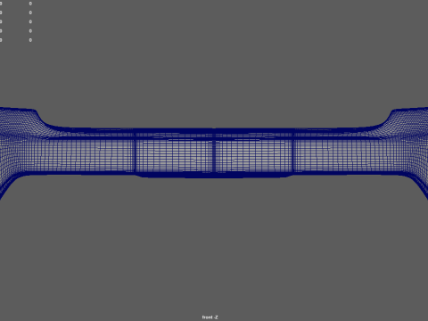 Bumper Depan Chevrolet Silverado 2020 Model 3D