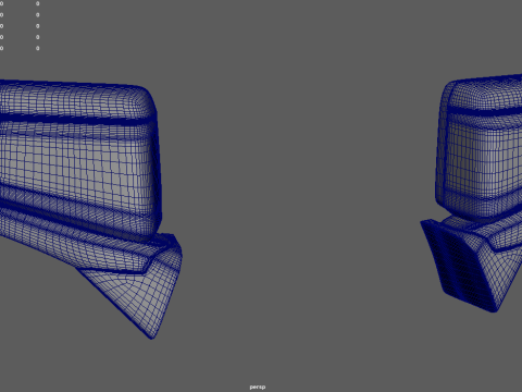 Car Mirror Chevrolet Silverado 2020 3D Model