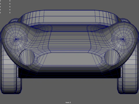 Low Poly Sport Classic Car 01 3D Model