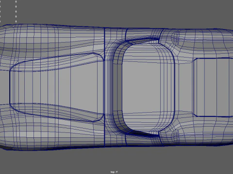 Low Poly Sport Classic Car 01 3D Model