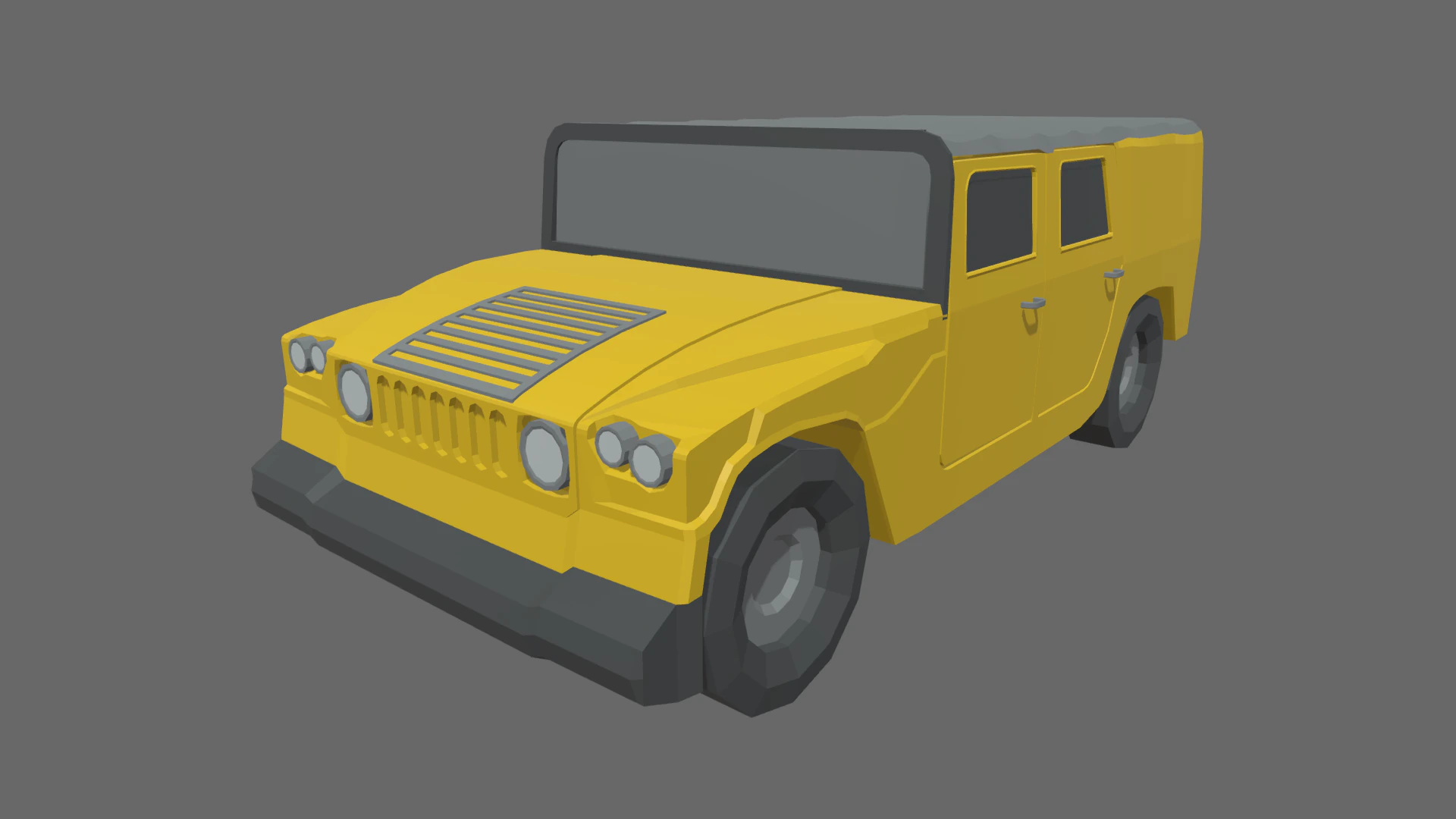 Low Poly Off Road Car 01 3D Model .c4d .max .obj .3ds .fbx .stl .blend 
