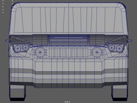 Low Poly Off Road Car 01 3D Model