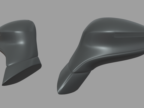 Espejo de coche 023 Modelo 3D