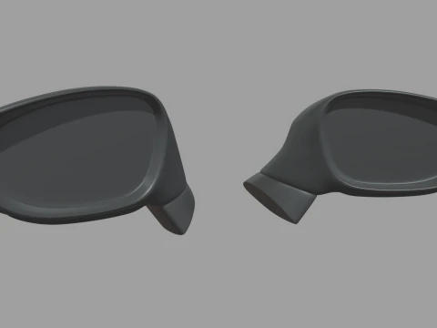 Car Mirror 023 3D Model