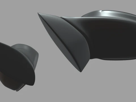 Car Mirror 023 3D Model