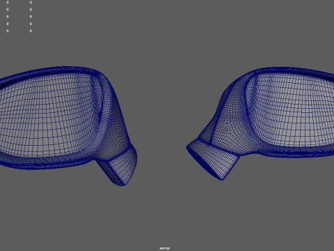 Car Mirror 023 3D Model