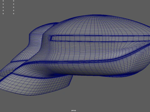 Car Mirror 023 3D Model