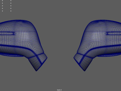 Car Mirror 023 3D Model