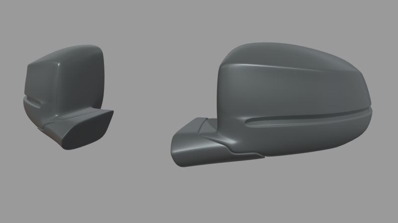 Car Mirror 024 3D Model .c4d .max .obj .3ds .fbx .stl .blend 