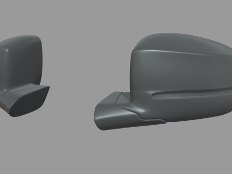 Car Mirror 024 3D Model