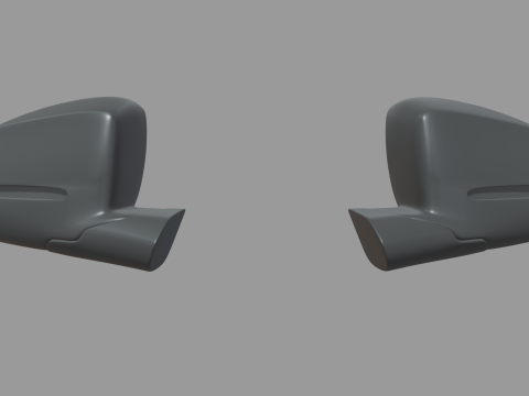 Car Mirror 024 3D Model