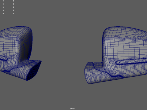 Car Mirror 024 3D Model