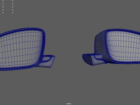 Car Mirror 024 3D Model