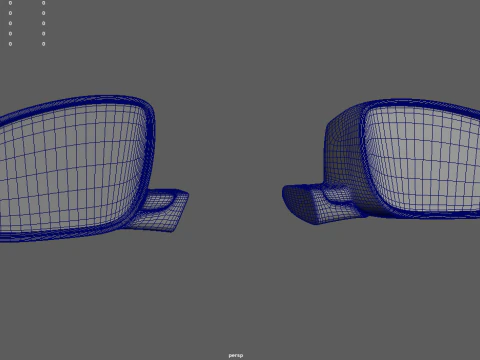 Car Mirror 024 3D Model