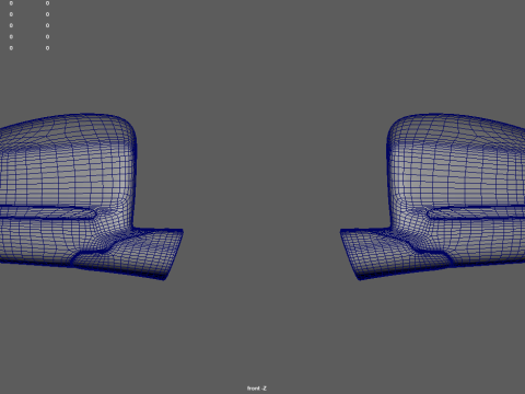 Car Mirror 024 3D Model