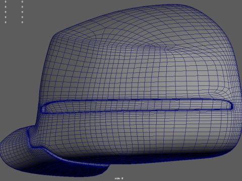 Car Mirror 024 3D Model