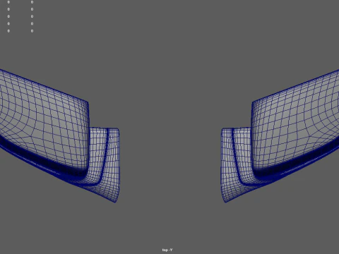 Car Mirror 024 3D Model
