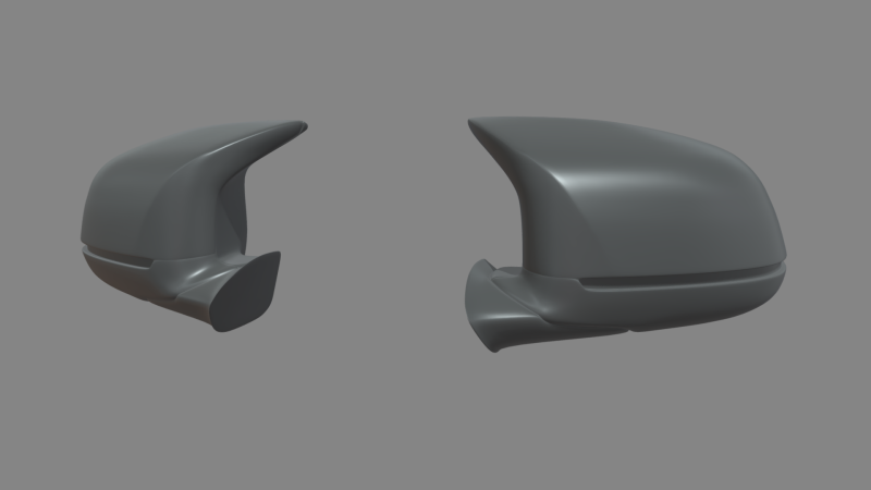 Car Mirror 025 3D Model .c4d .max .obj .3ds .fbx .stl .blend 