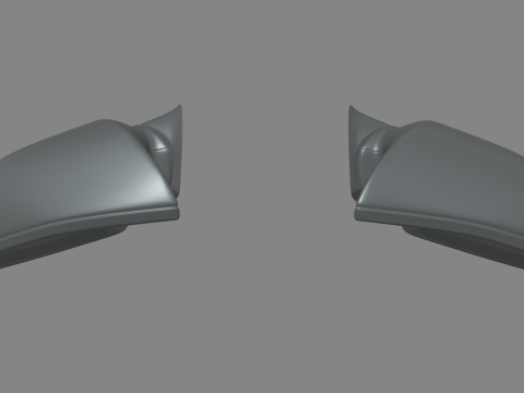 Car Mirror 025 3D Model