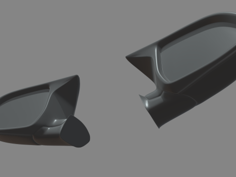 Car Mirror 025 3D Model