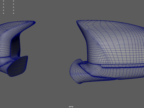 Car Mirror 025 3D Model