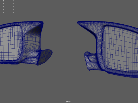 Car Mirror 025 3D Model