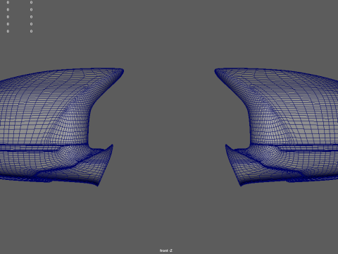 Car Mirror 025 3D Model