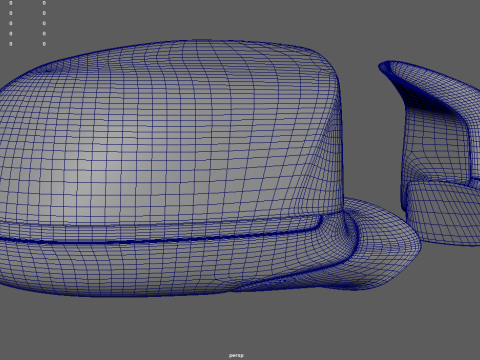 Car Mirror 025 3D Model