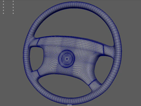 Steering Wheel Car 08 3D Model