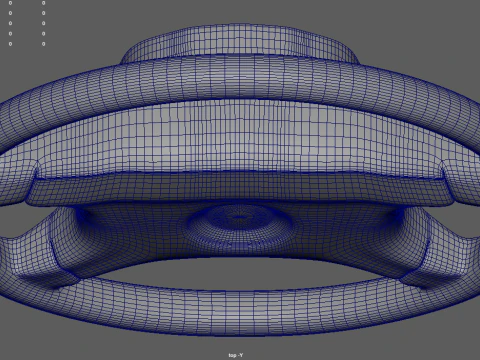 Steering Wheel Car 08 3D Model