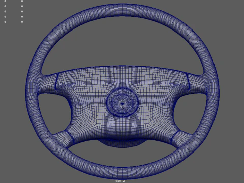 Steering Wheel Car 08 3D Model