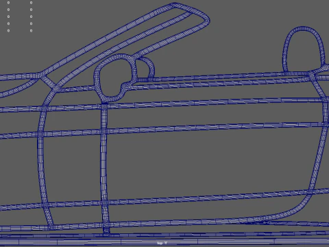 Mercedes Benz CLE Cabrio Wall Silhouette 3D Model