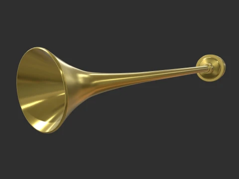 Trompethoorn 01 3D Model