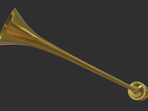 Trumpet Horn 01 3D Model