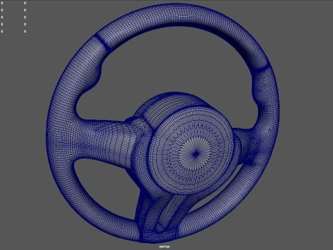 Steering Wheel Car 010 3D Model